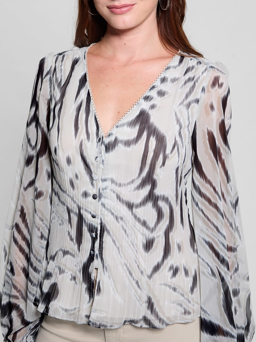 Eco Yvette Pleated Top - Guess