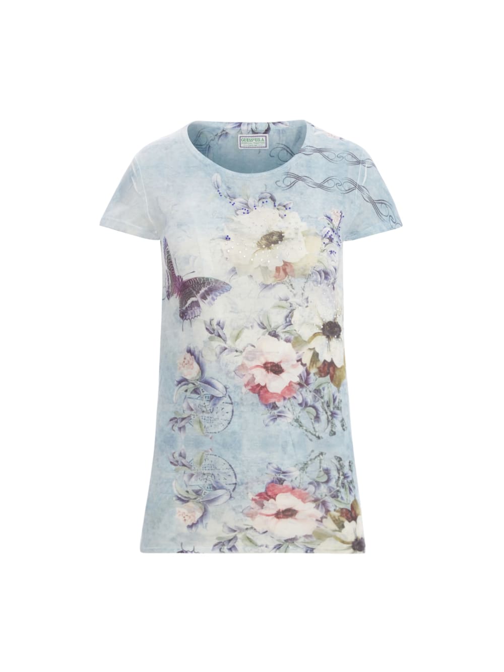 Butterfly Burnout Tee - Guess