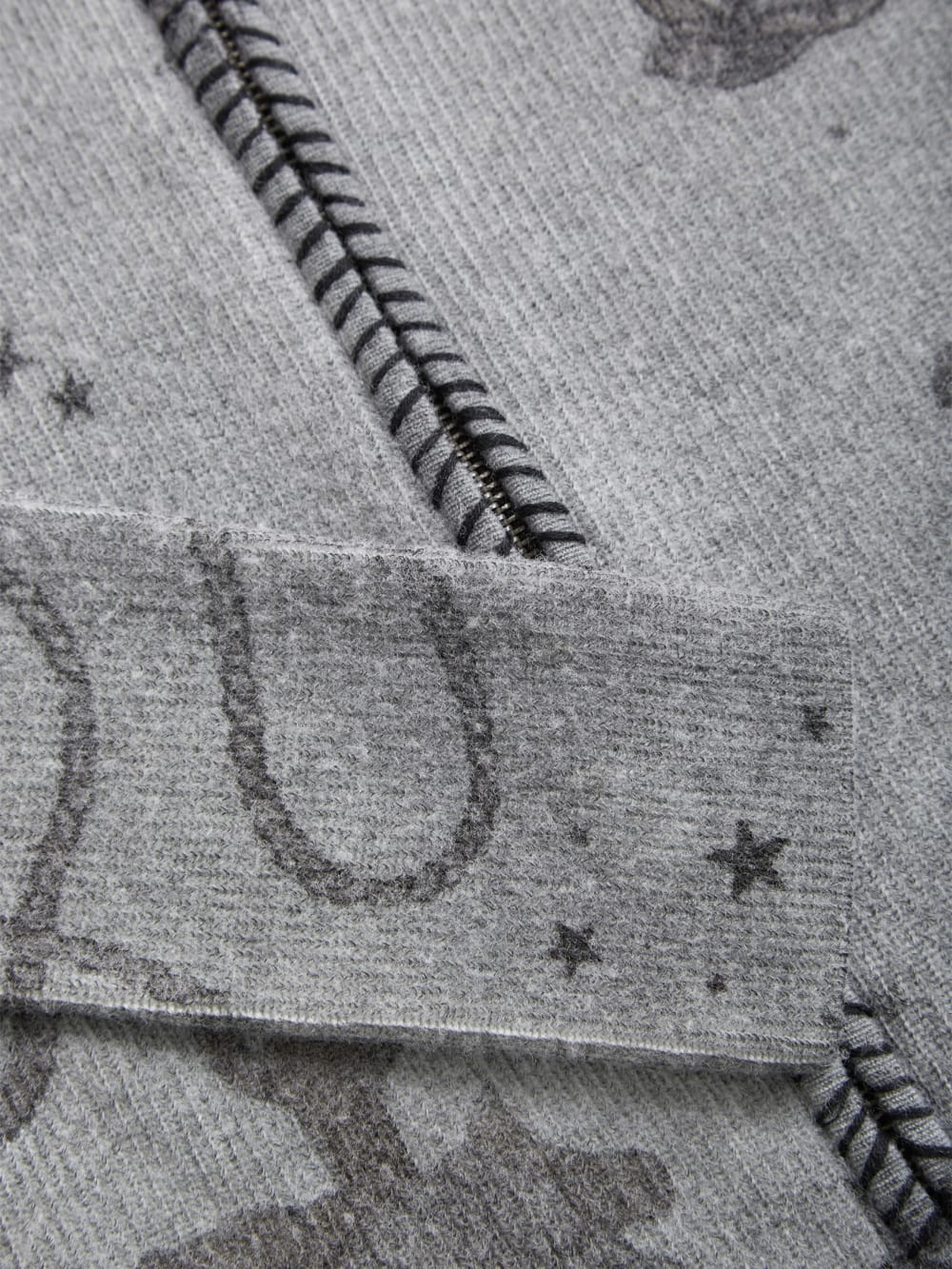 printed stitched sweater - Guess