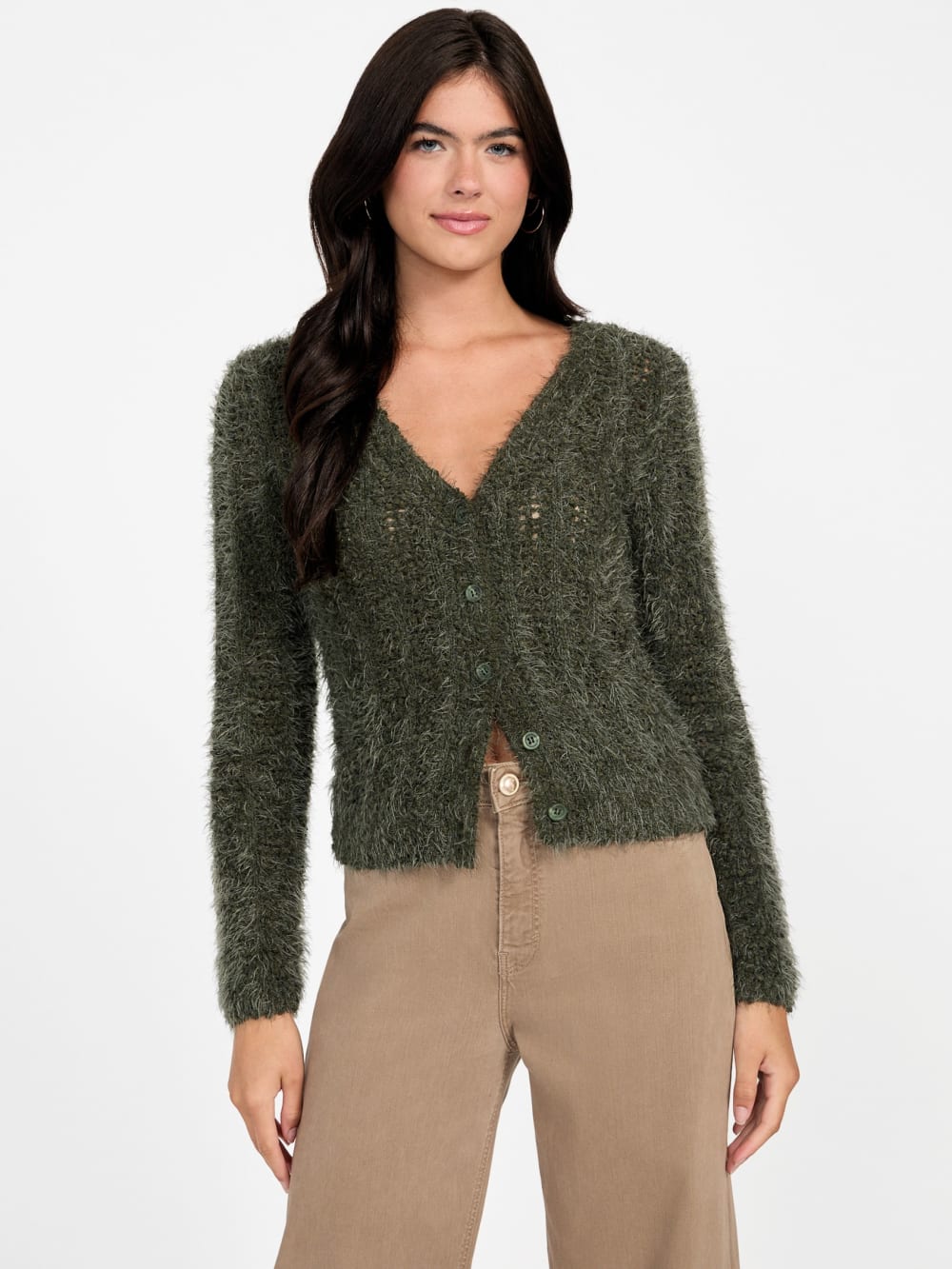 Eco Bea Open-Stitch Cardigan - Guess