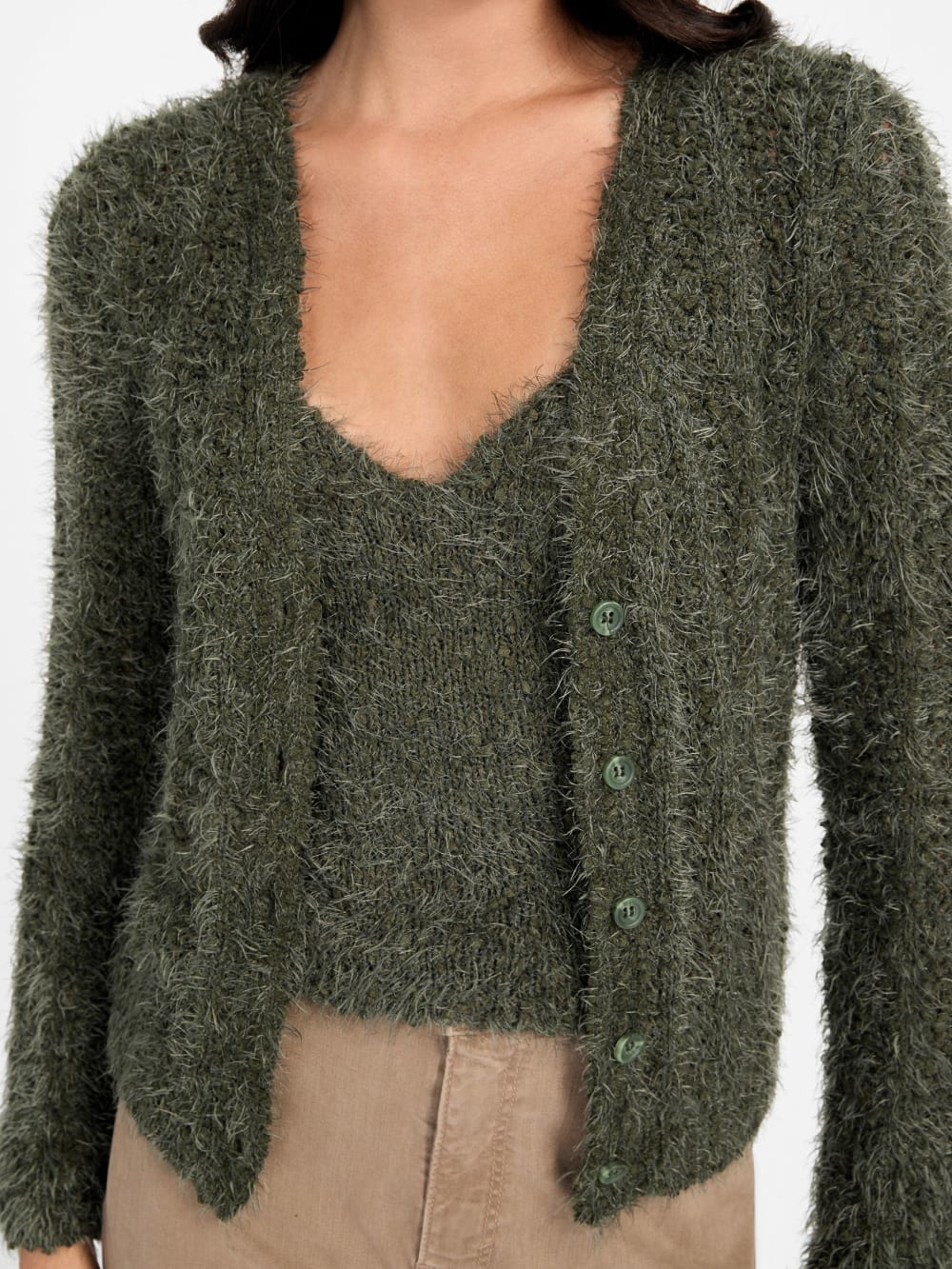 Eco Bea Open-Stitch Cardigan - Guess