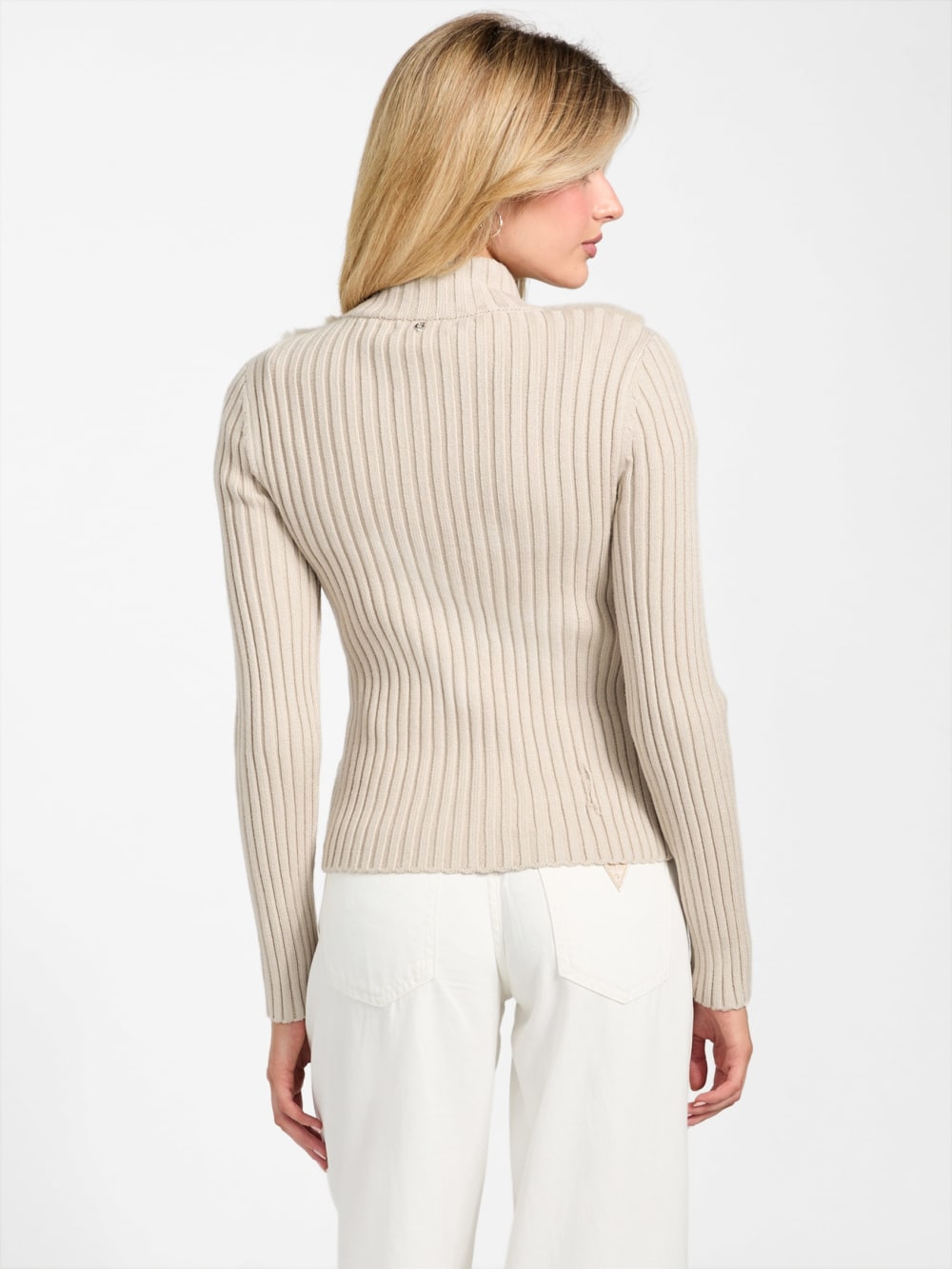 Eco Mila Faux-Fur Zipped Cardigan - Guess