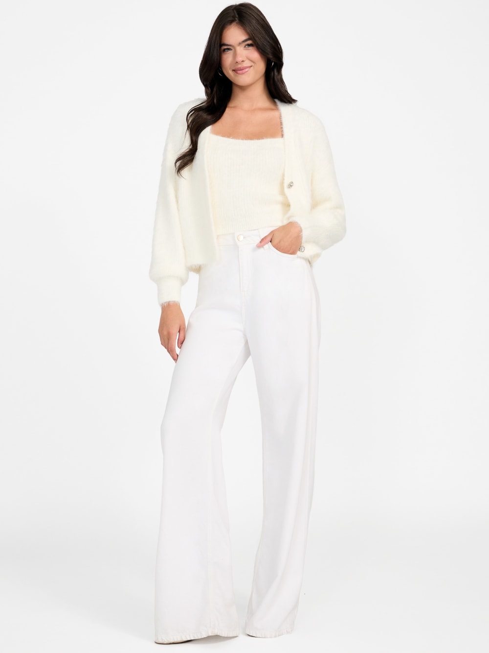 Keyla Fuzzy Cardigan - Guess