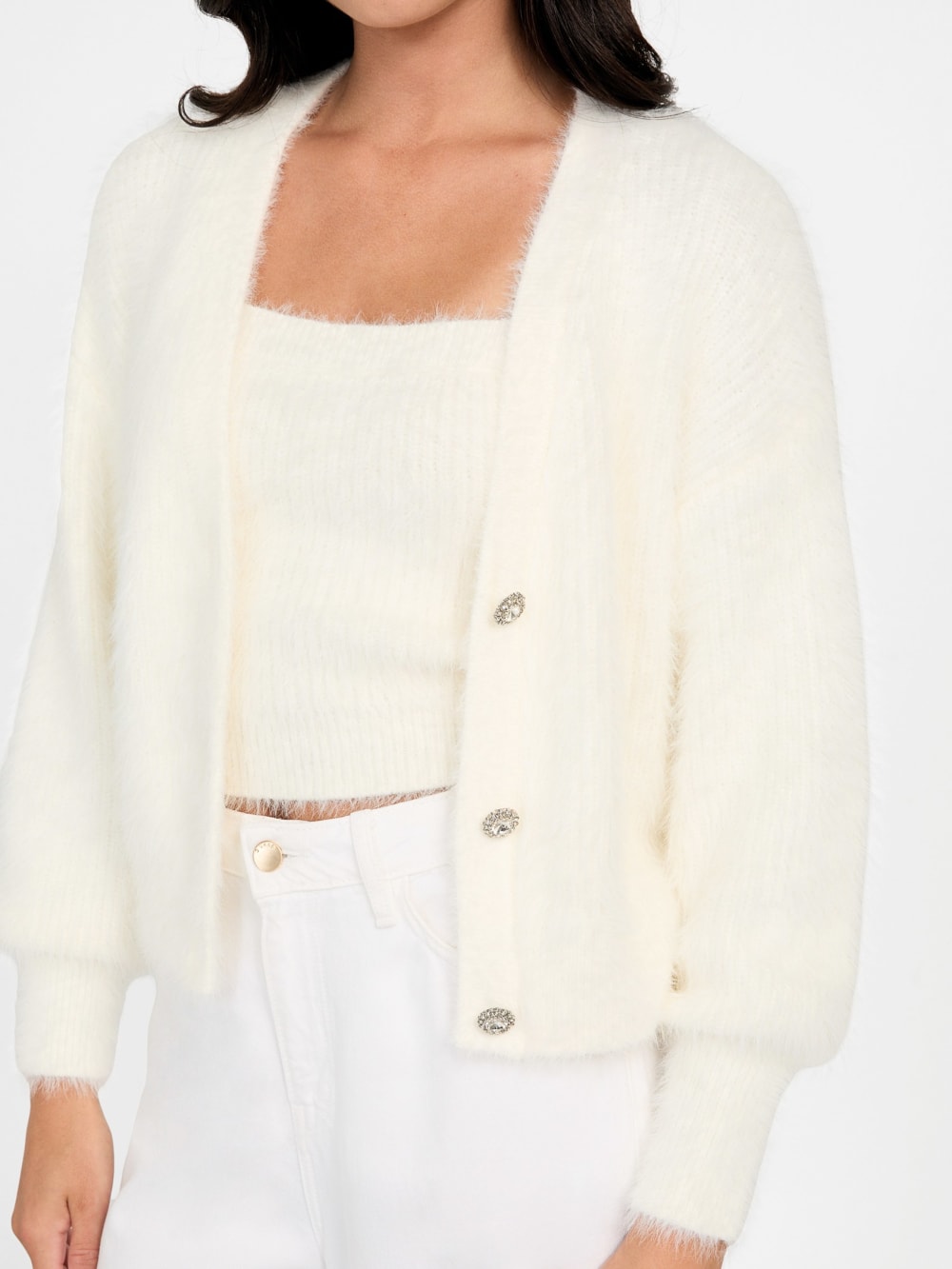 Keyla Fuzzy Cardigan - Guess