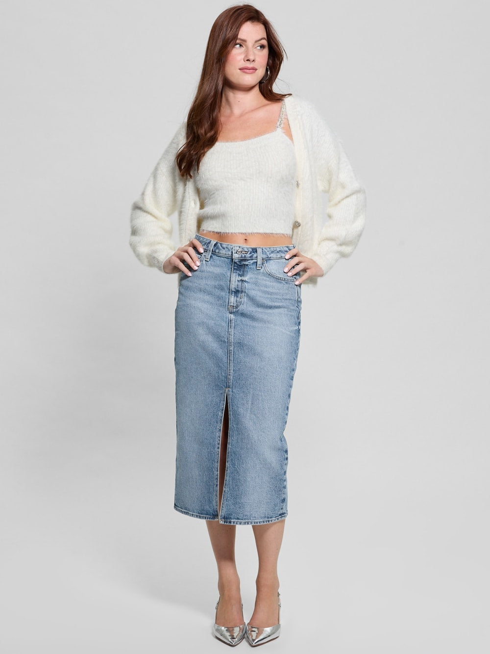 Keyla Fuzzy Cardigan - Guess