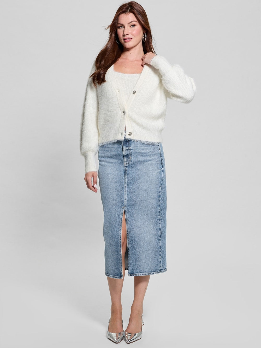 Keyla Fuzzy Cardigan - Guess