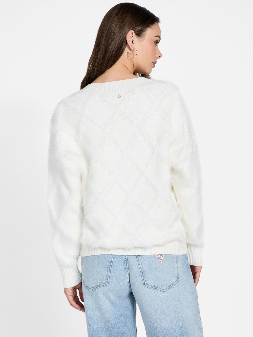 Zoe Diamond Knit Sweater - Guess