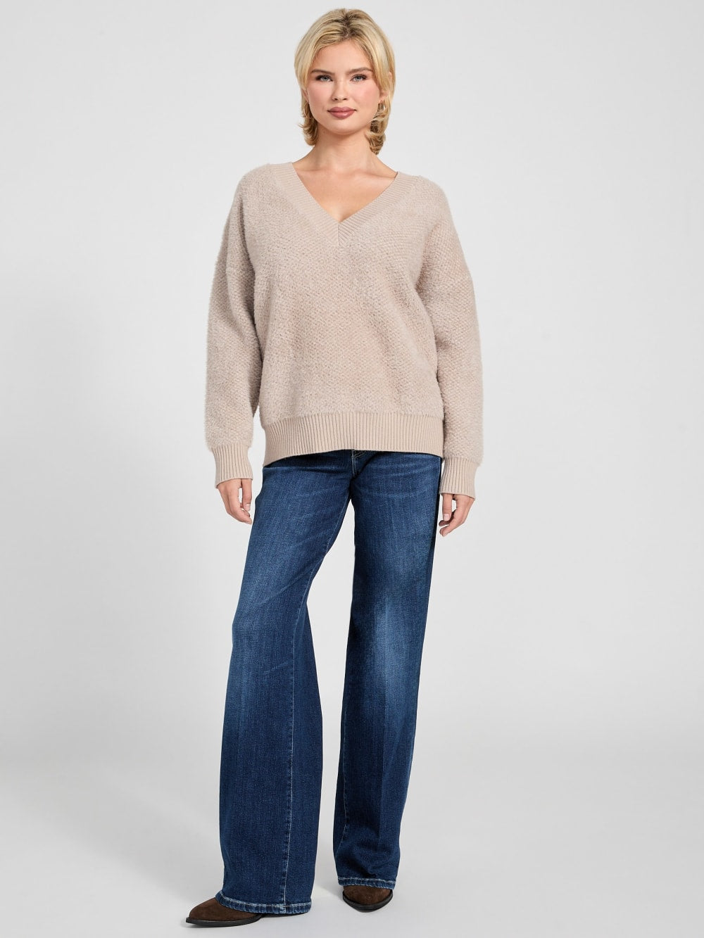 Lydia Oversized Fuzzy Sweater - Guess