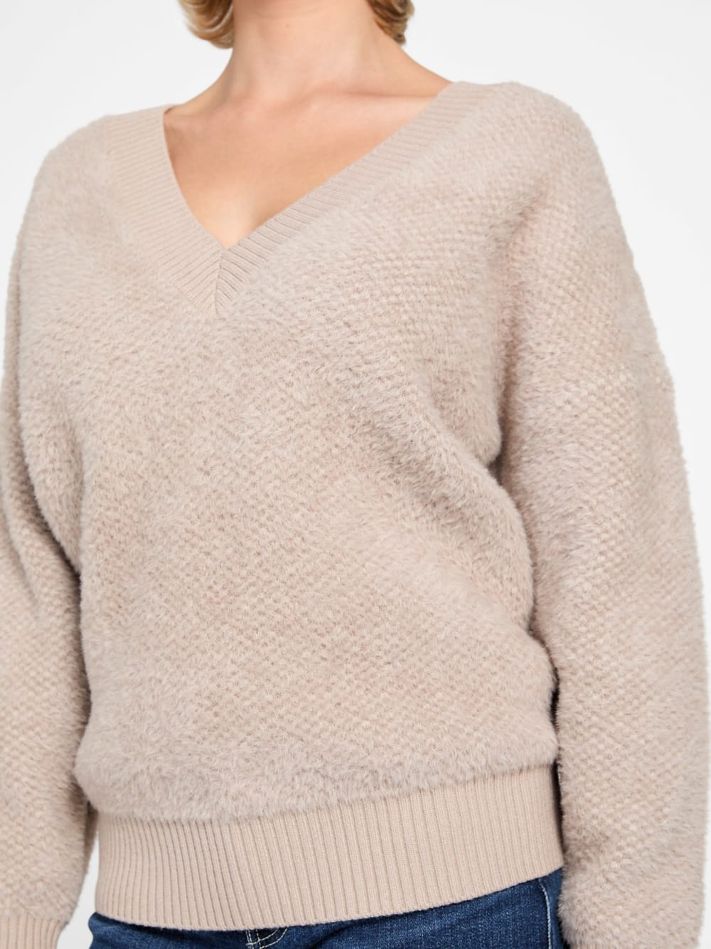 Lydia Oversized Fuzzy Sweater - Guess