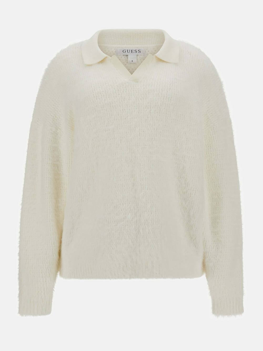 Seema Fuzzy-Knit Polo Sweater - Guess