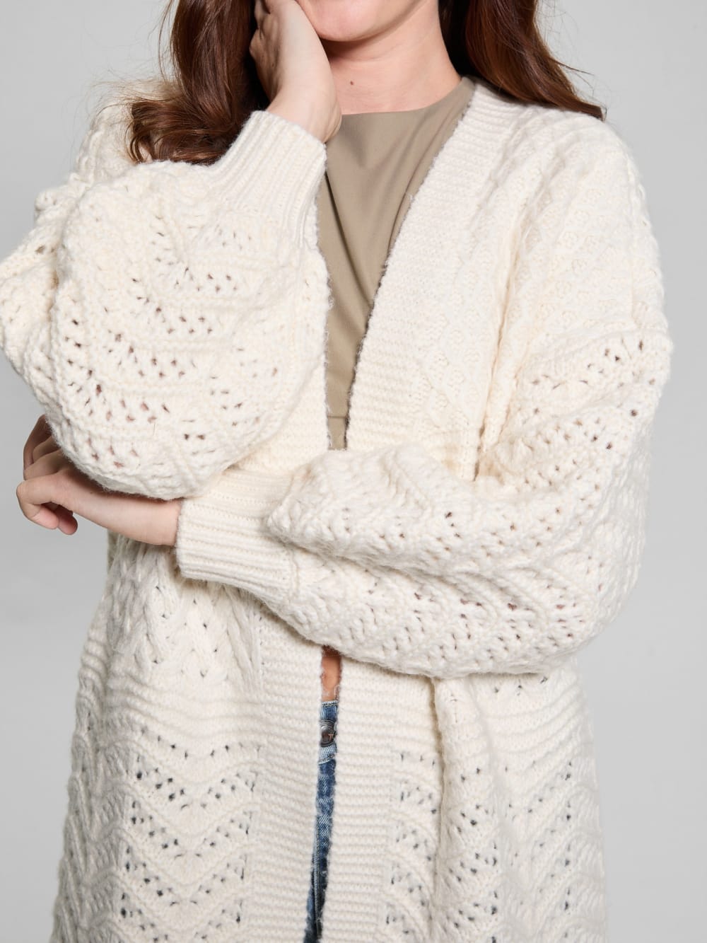 Eco Valeria Mixed Stitch Cardigan - Guess