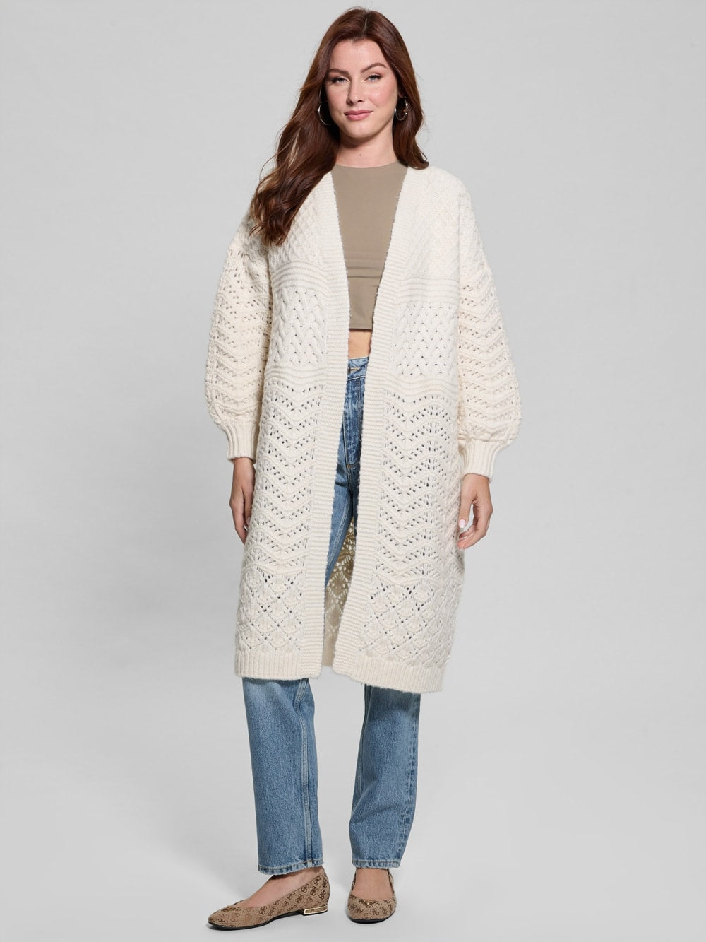 Eco Valeria Mixed Stitch Cardigan - Guess