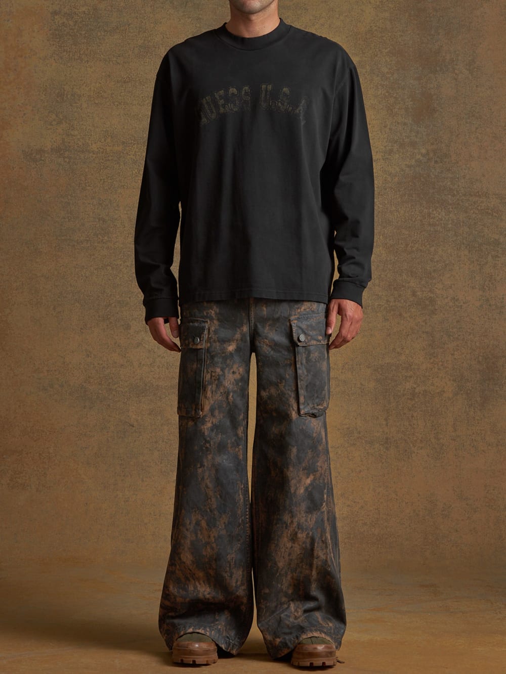twill boots - Guess
