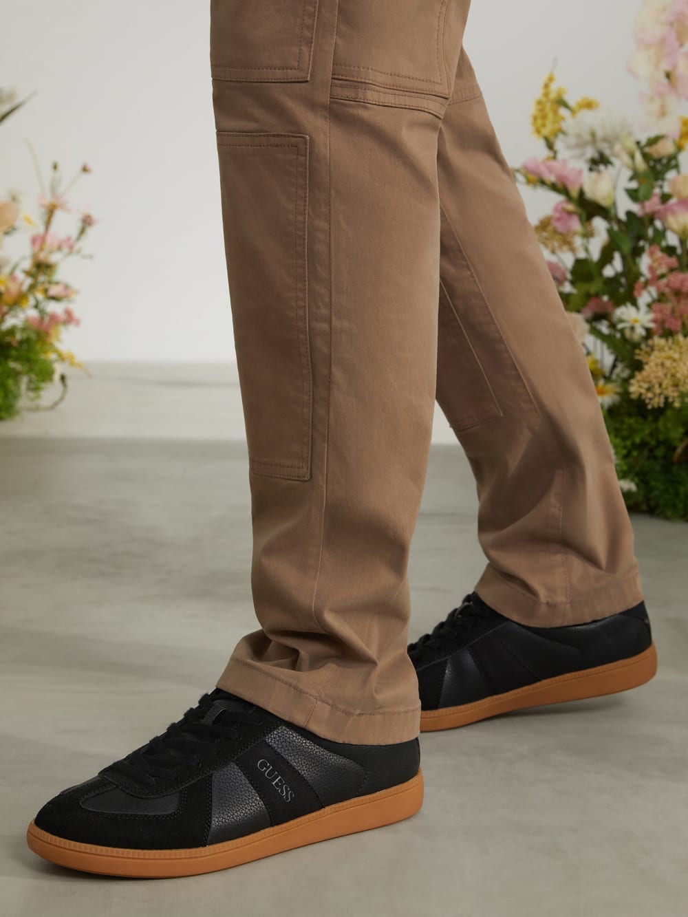 Bishan Faux-Leather Sneakers - Guess