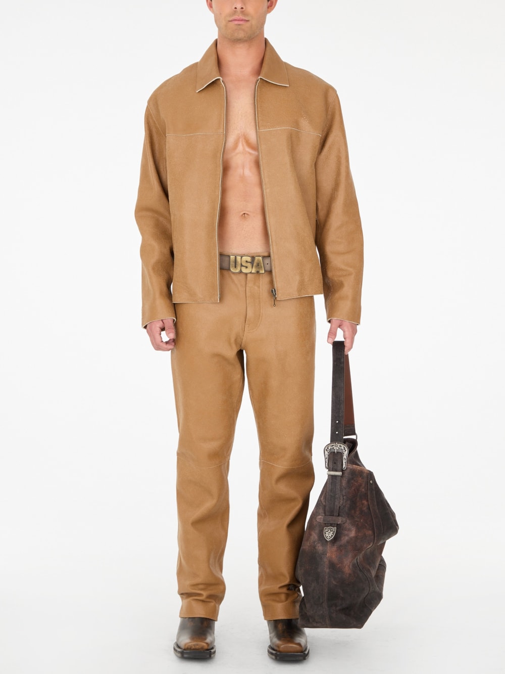 peeled suede belt - Guess