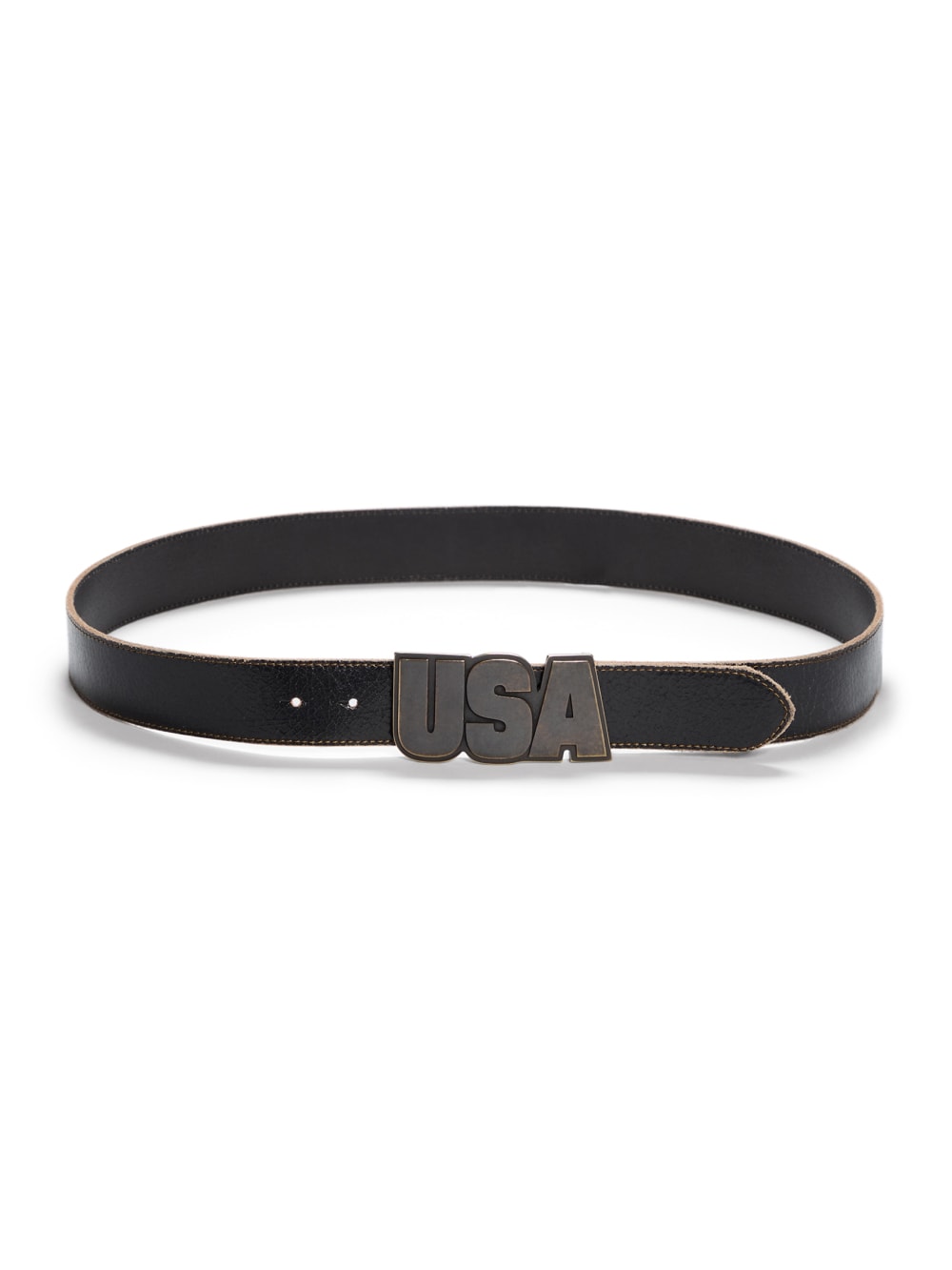 hammered leather belt - Guess