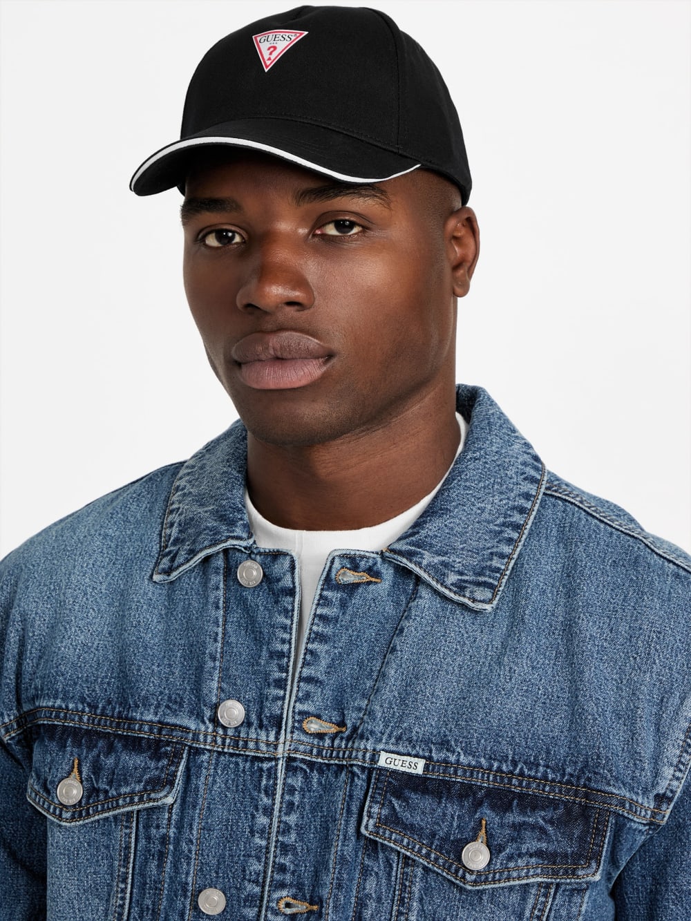 Triangle Patch Baseball Hat - Guess