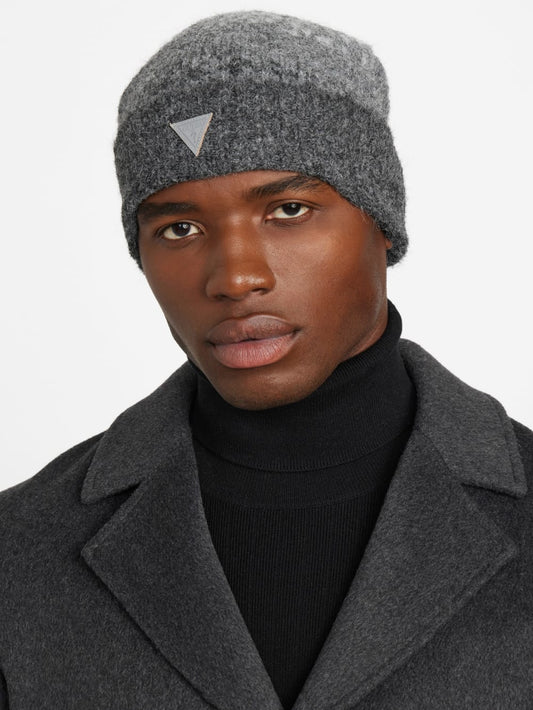 Trey Marled Striped Beanie - Guess