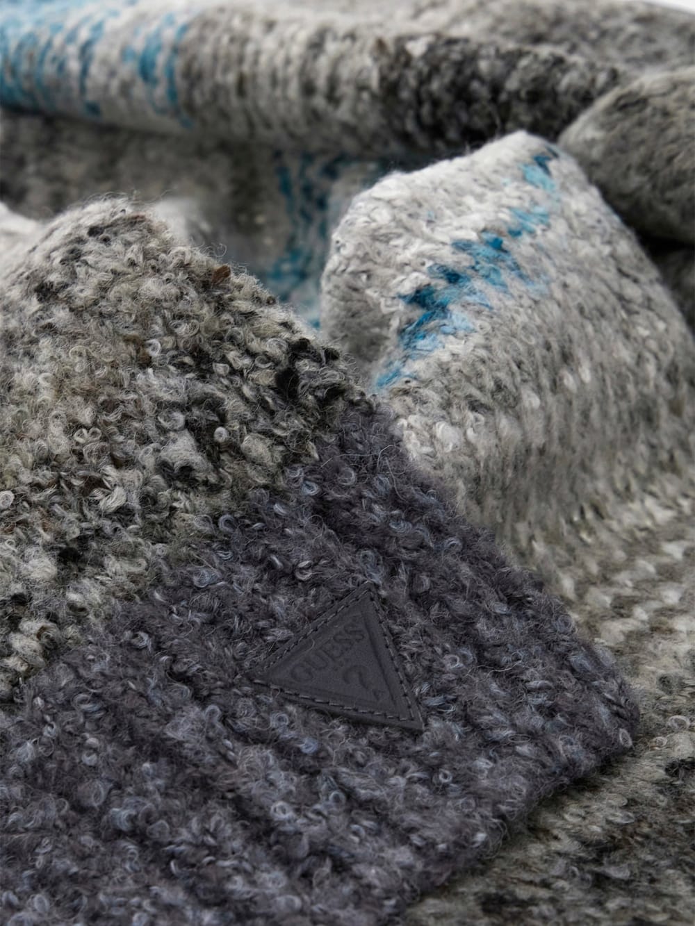 Wool-Blend Space-Dye Scarf - Guess