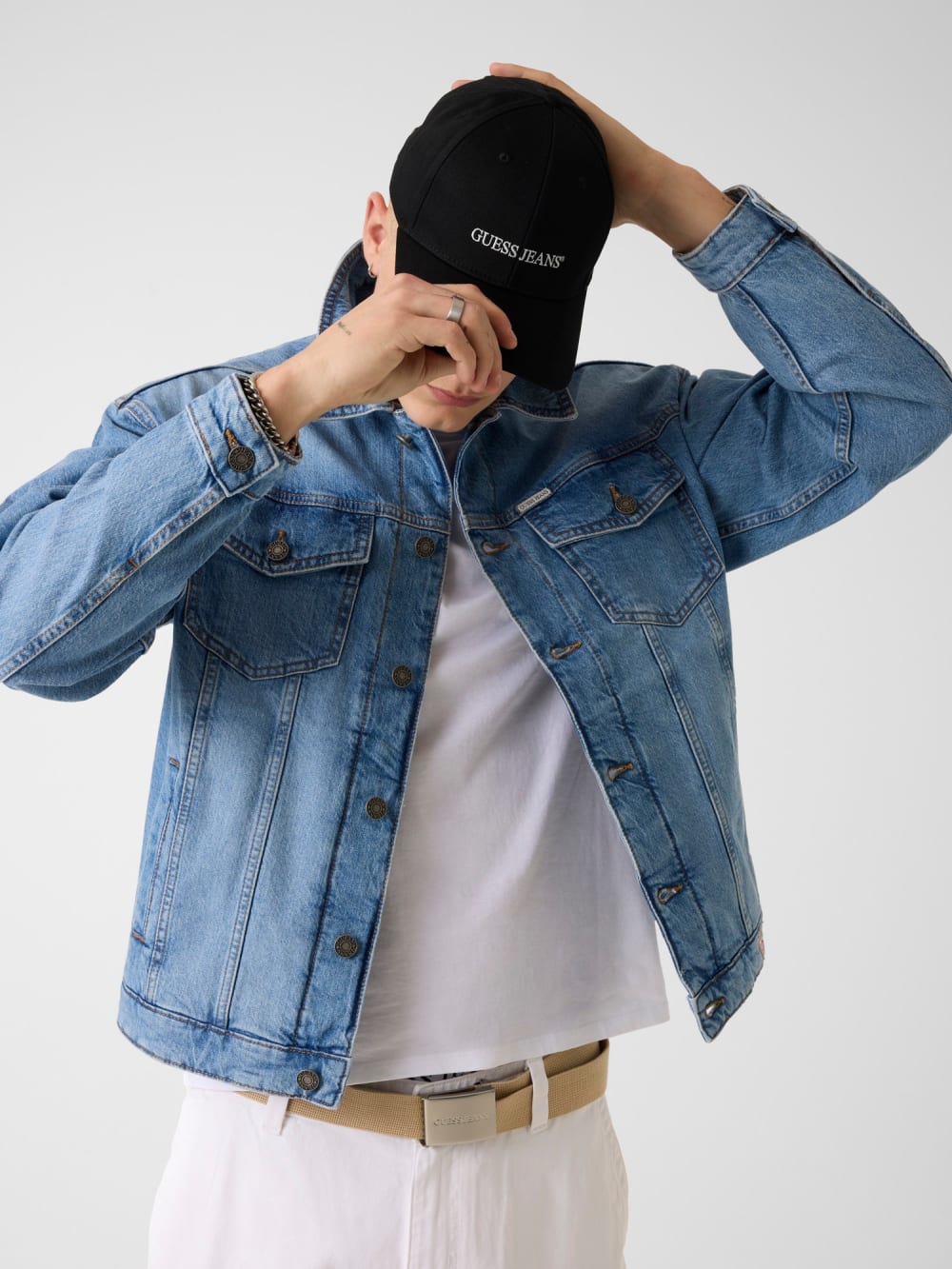 Eco GUESS Jeans Logo Baseball Cap - Guess