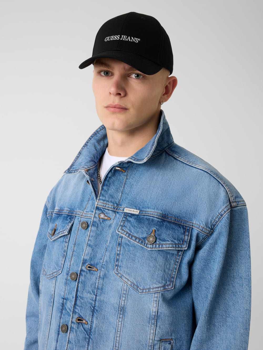 Eco GUESS Jeans Logo Baseball Cap - Guess