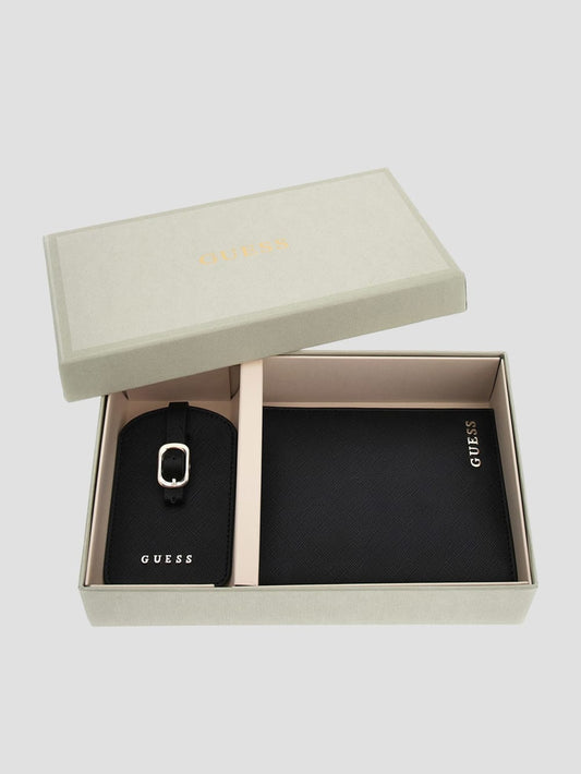Passport Case and Luggage Tag Gift Set - Guess