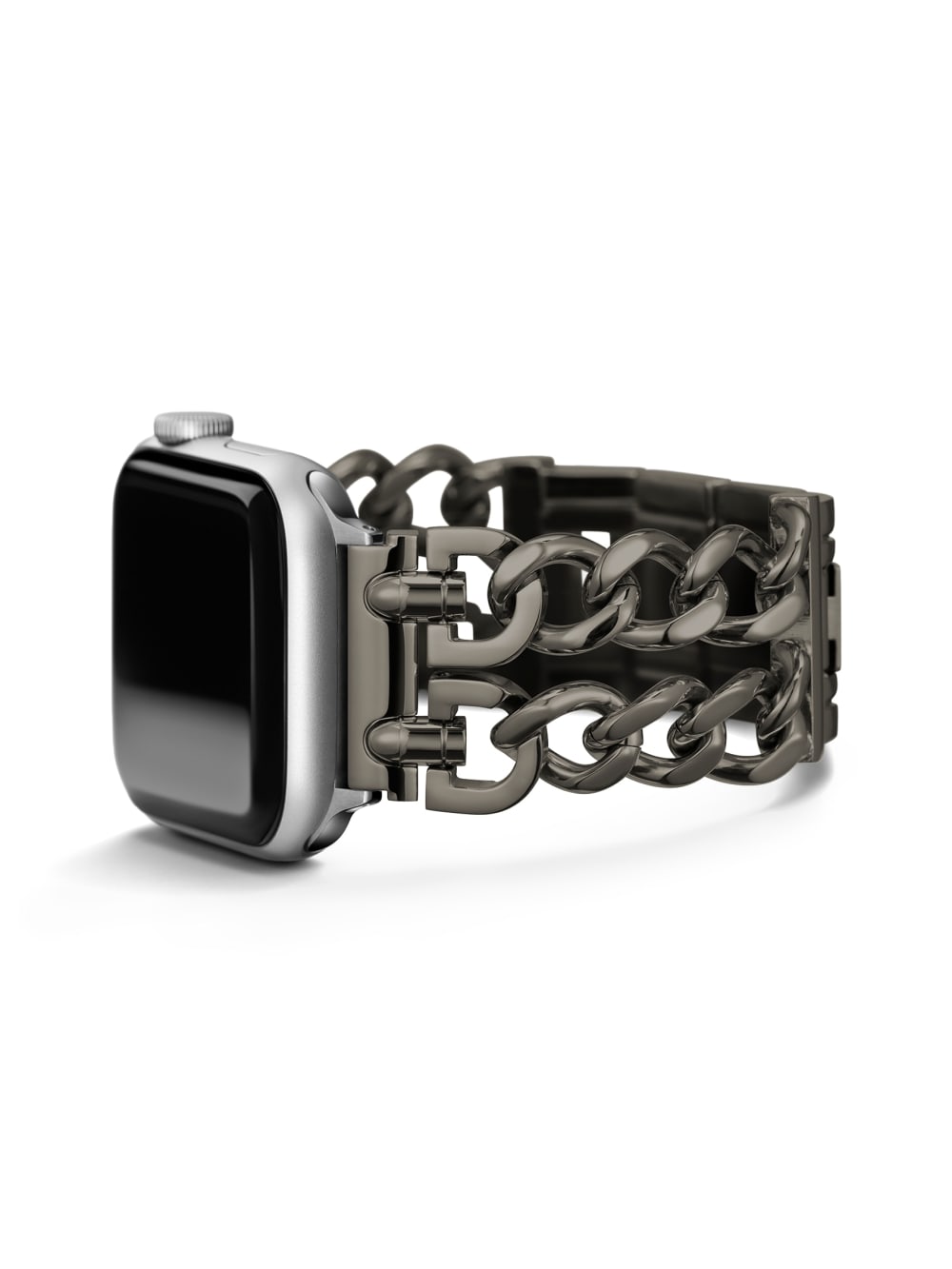 Dark Silver-Tone Chain 42-44 mm Band for Apple Watch® - Guess