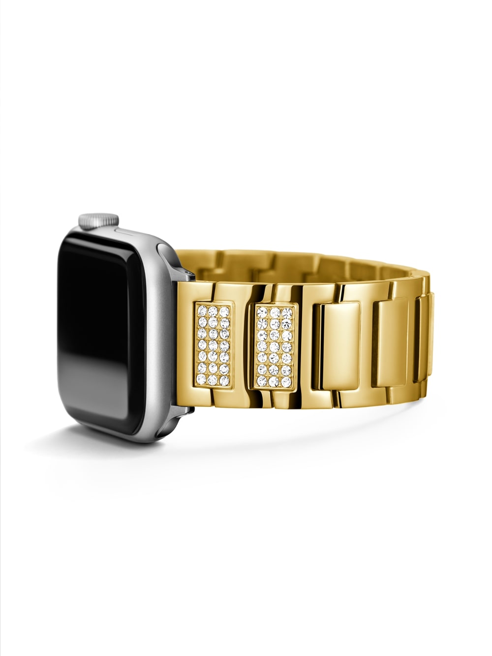 Gold-Tone Rhinestone 42-44 mm Band for Apple Watch® - Guess