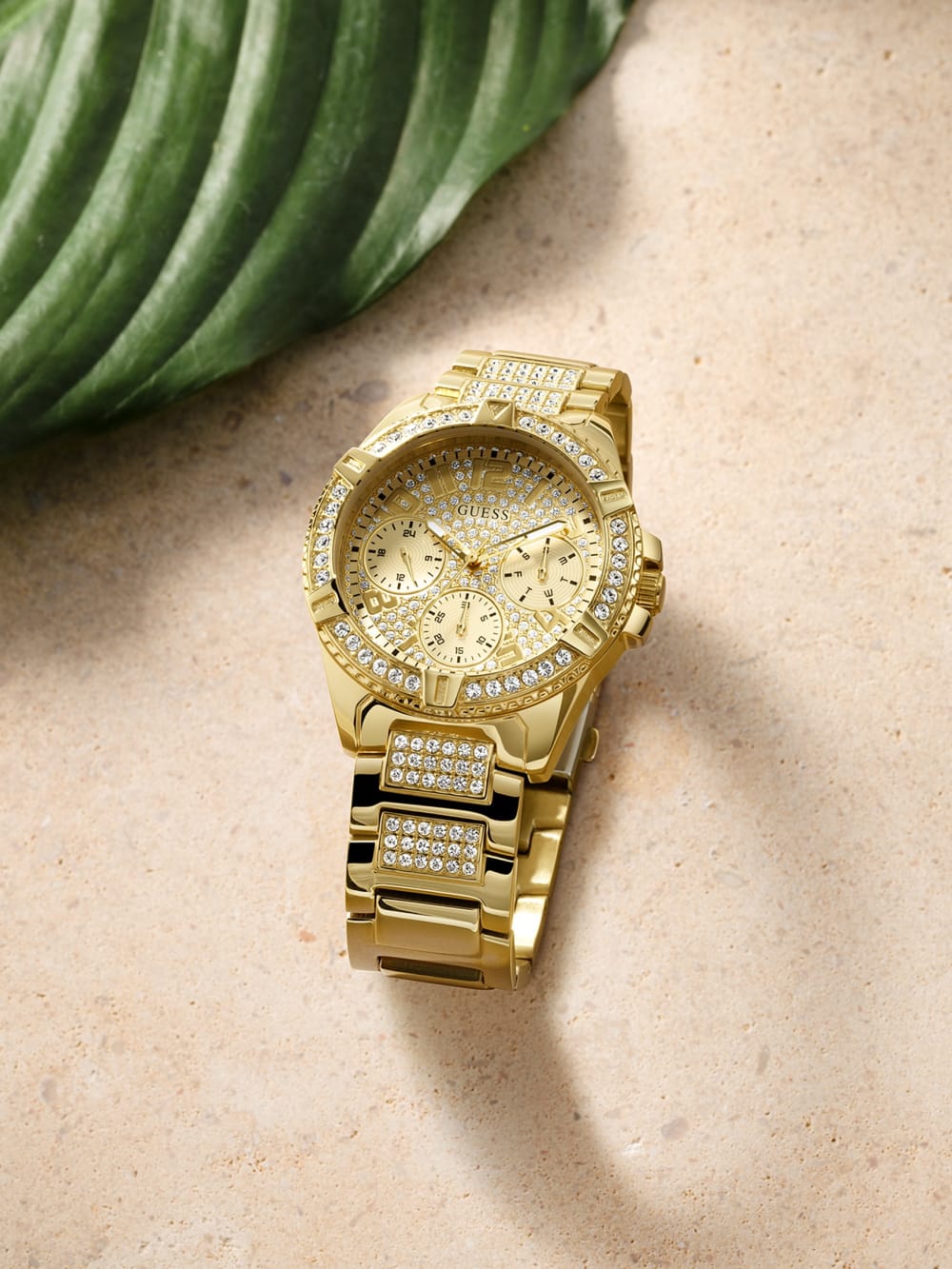 Gold-Tone Multifunction Watch - Guess