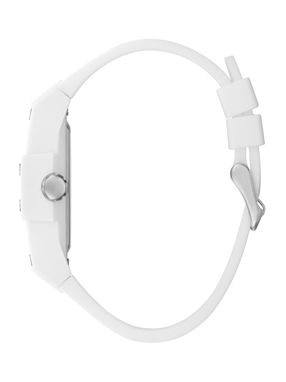 White Silicone Multifunction Watch - Guess