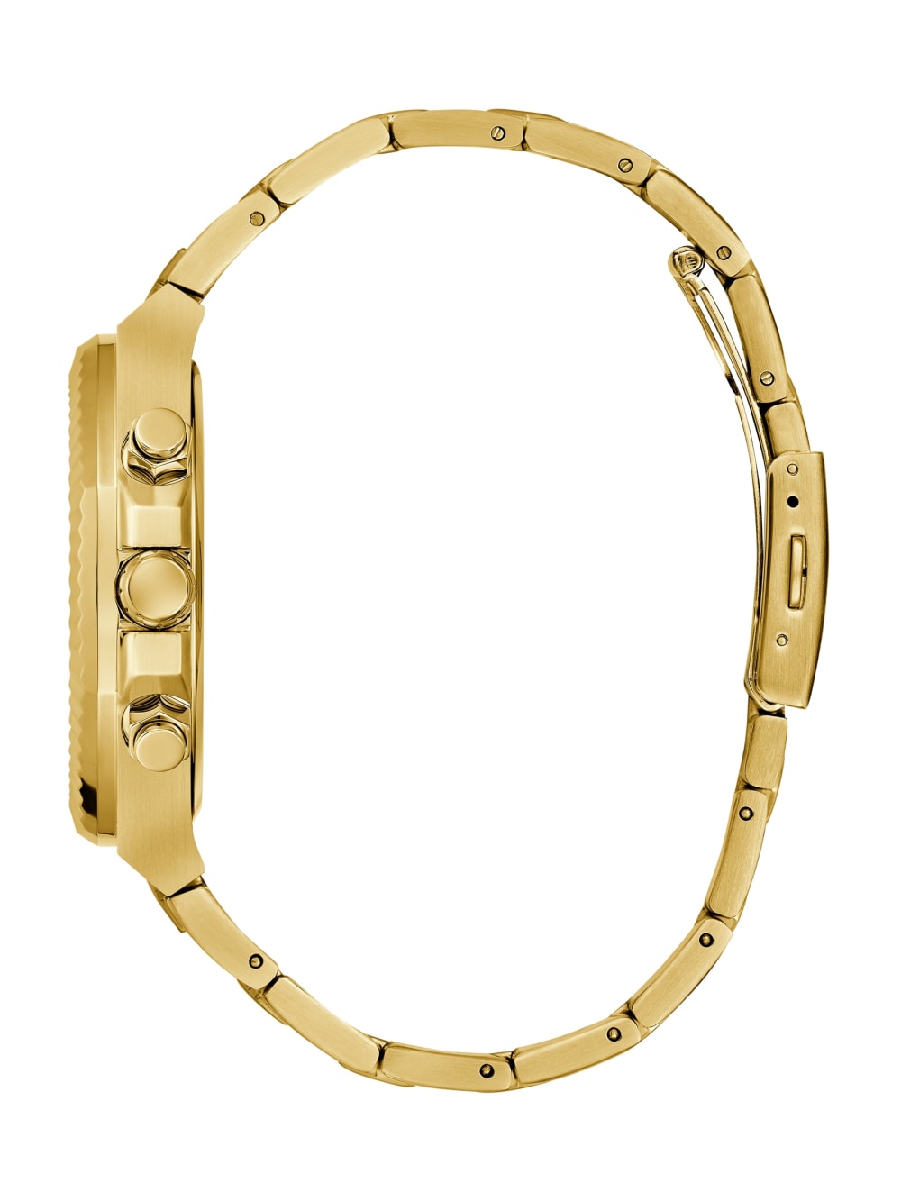 Gold-Tone and Green Multifunction Watch - Guess