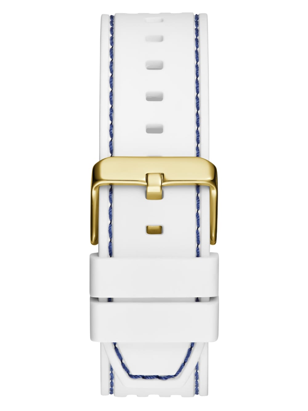 Blue and White Silicone Multifunction Watch - Guess