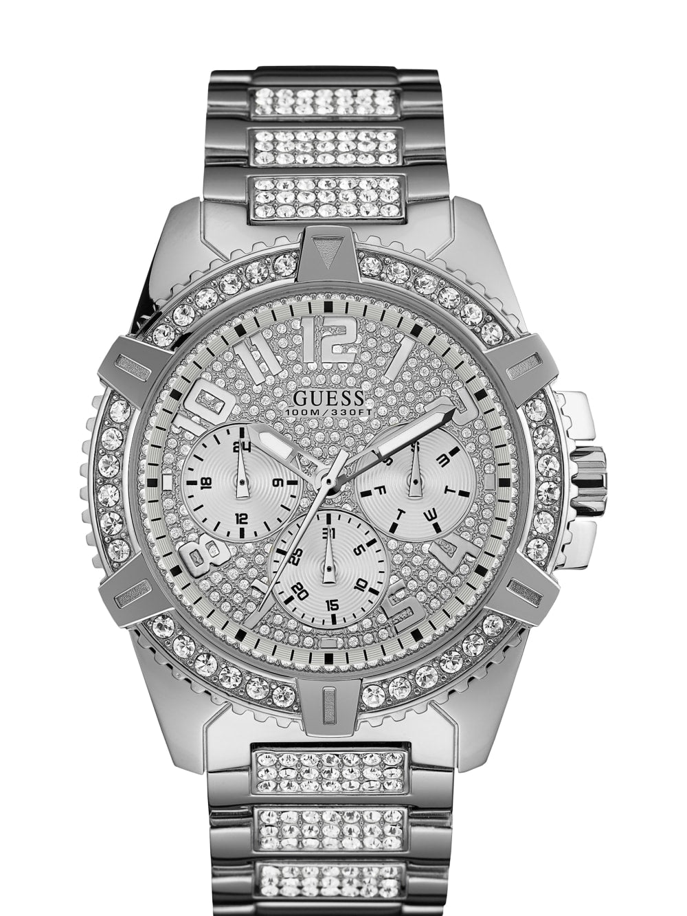 Silver-Tone Multifunction Watch - Guess