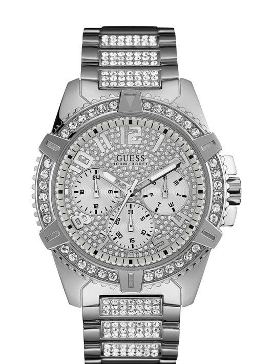 Silver-Tone Multifunction Watch - Guess