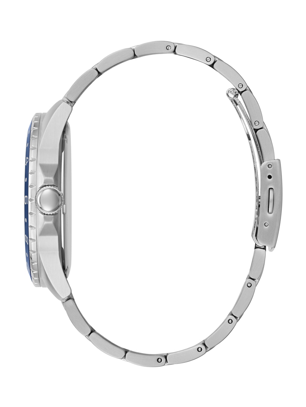 Silver Tone and Blue Sport Watch - Guess
