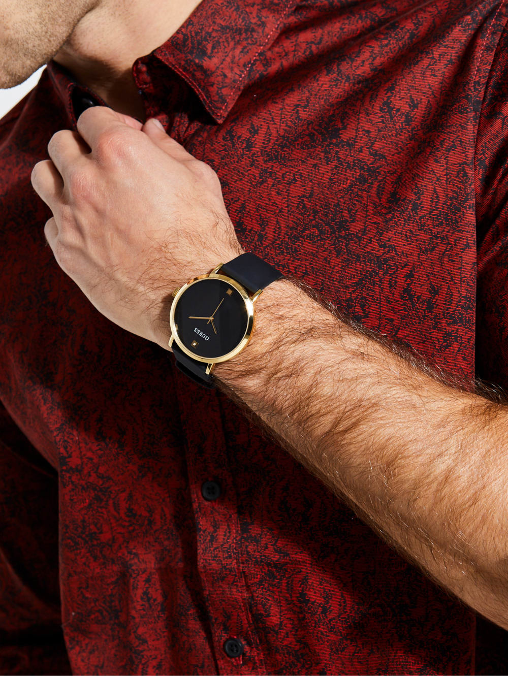 Black and Gold-Tone Analog Watch - Guess