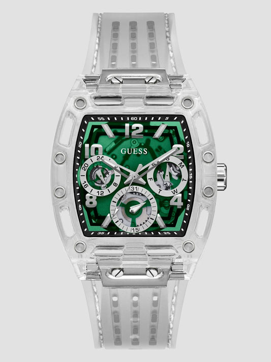 Transparent Silicon Multifunction Watch - Guess