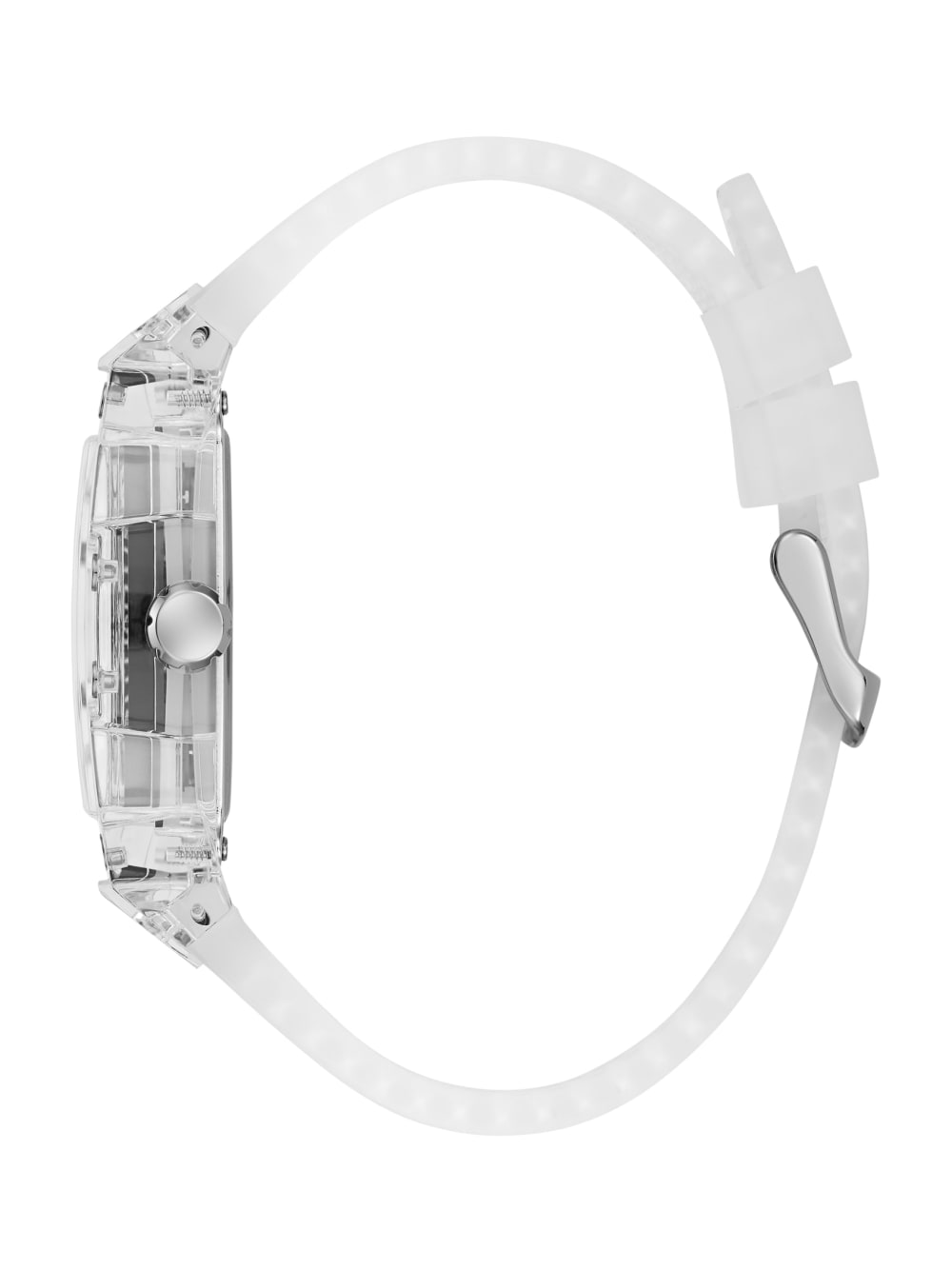 Transparent Silicon Multifunction Watch - Guess