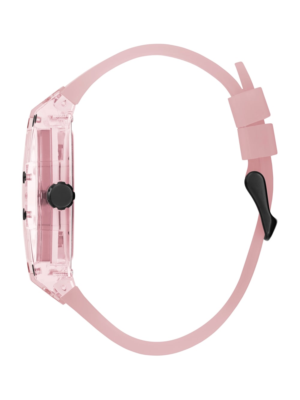 Pink Plastic and Silicone Multifunction Watch - Guess