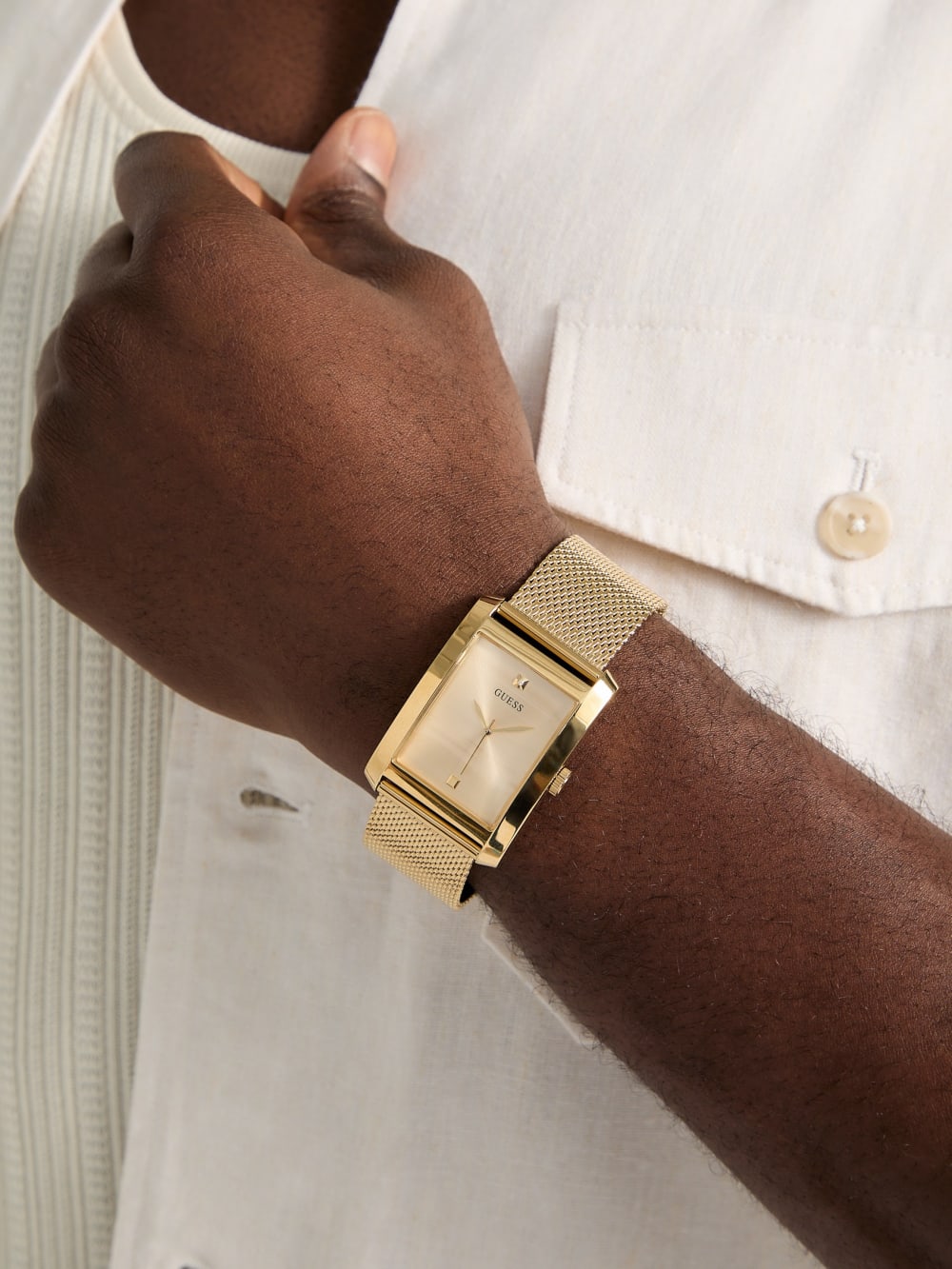 Gold-Tone Analog Watch - Guess