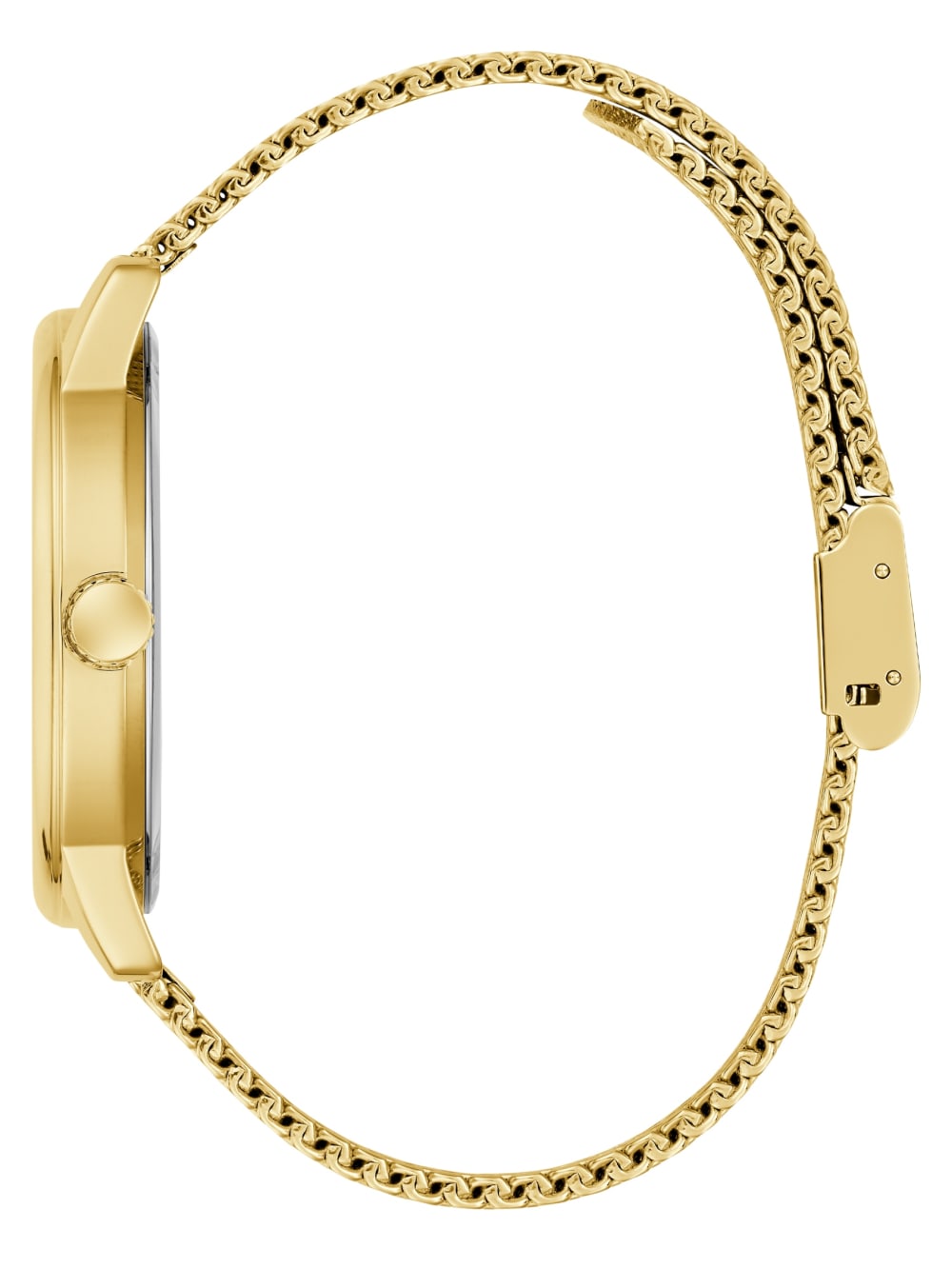 Gold-Tone and Black Analog Watch - Guess