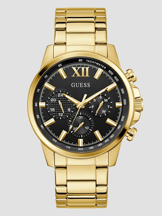 Gold-Tone Multifunction Watch - Guess
