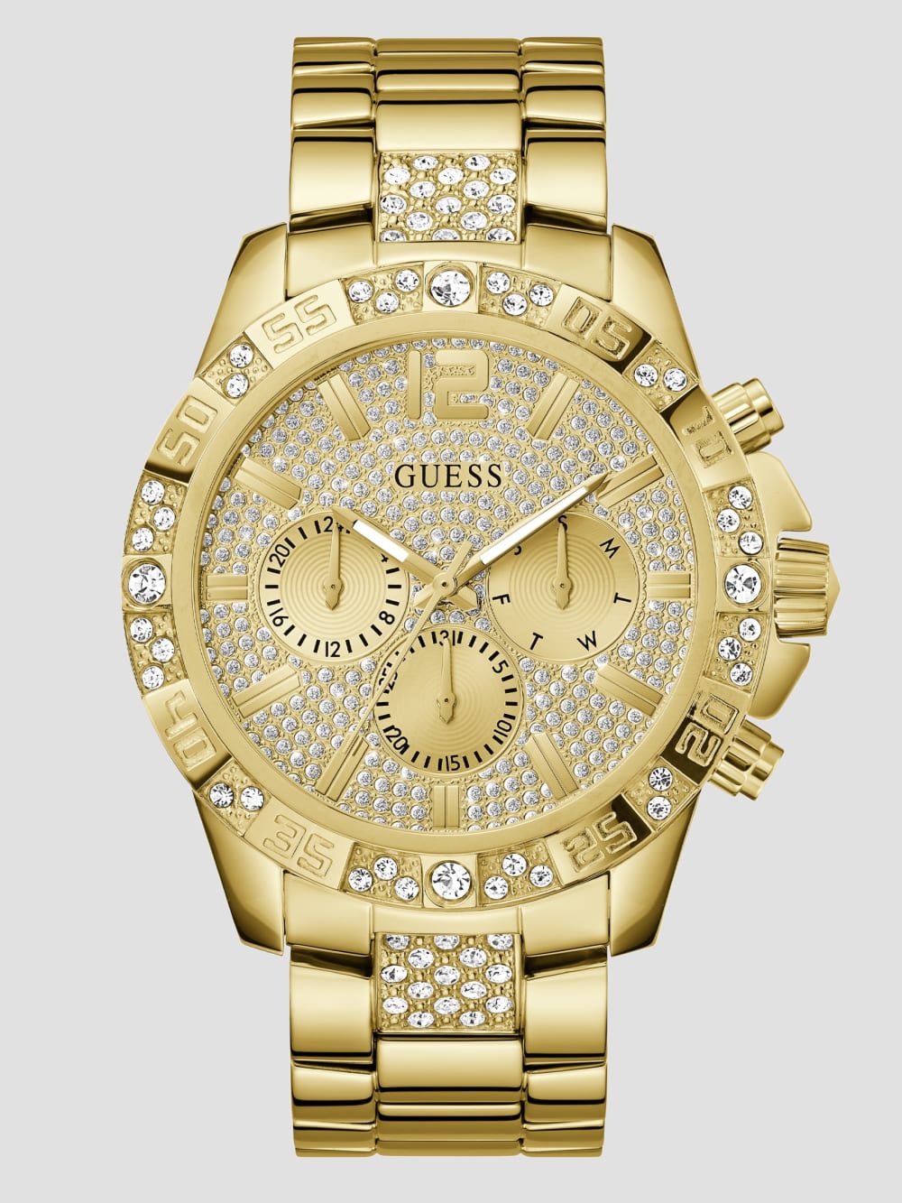 Gold-Tone Chronograph Watch - Guess