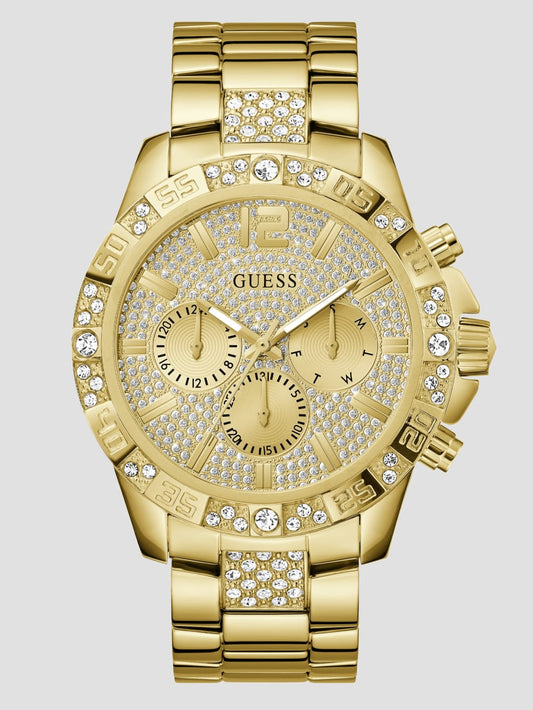 Gold-Tone Chronograph Watch - Guess
