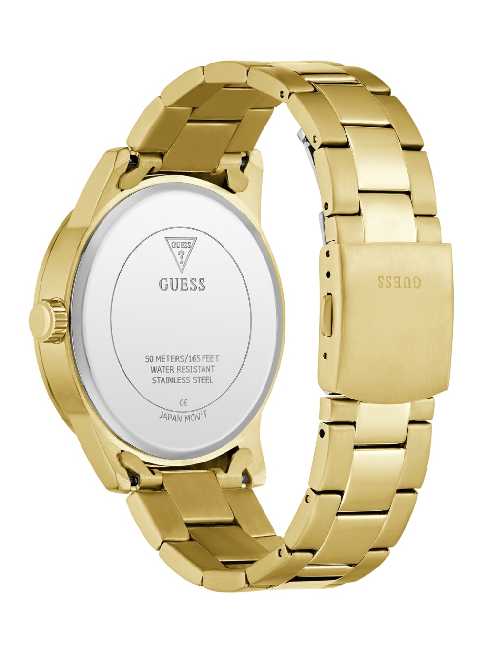 Gold-Tone and Blue Multifunction Watch - Guess