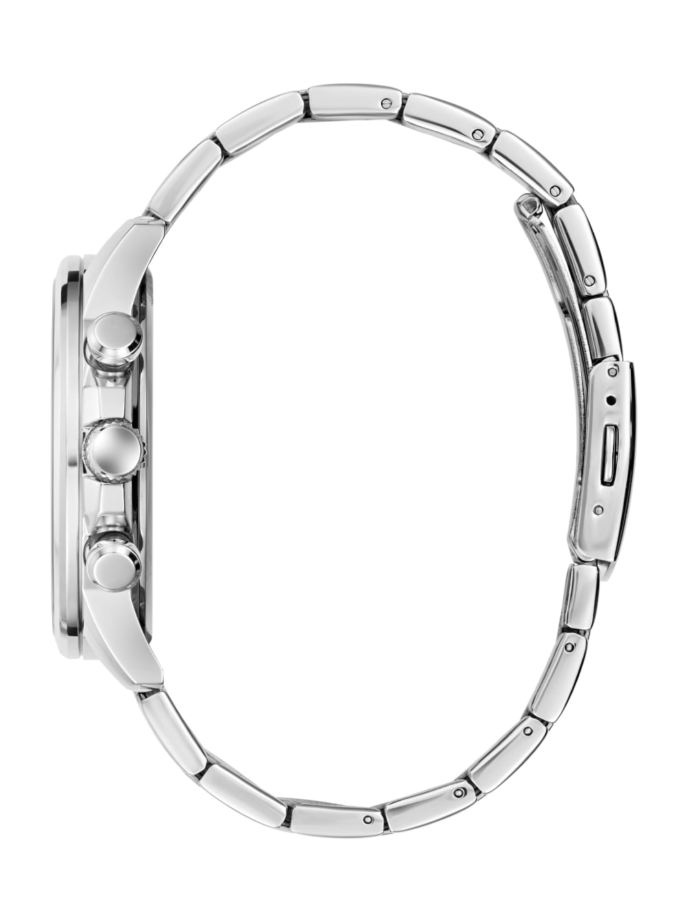 Silver-Tone and Blue Multifunction Watch - Guess