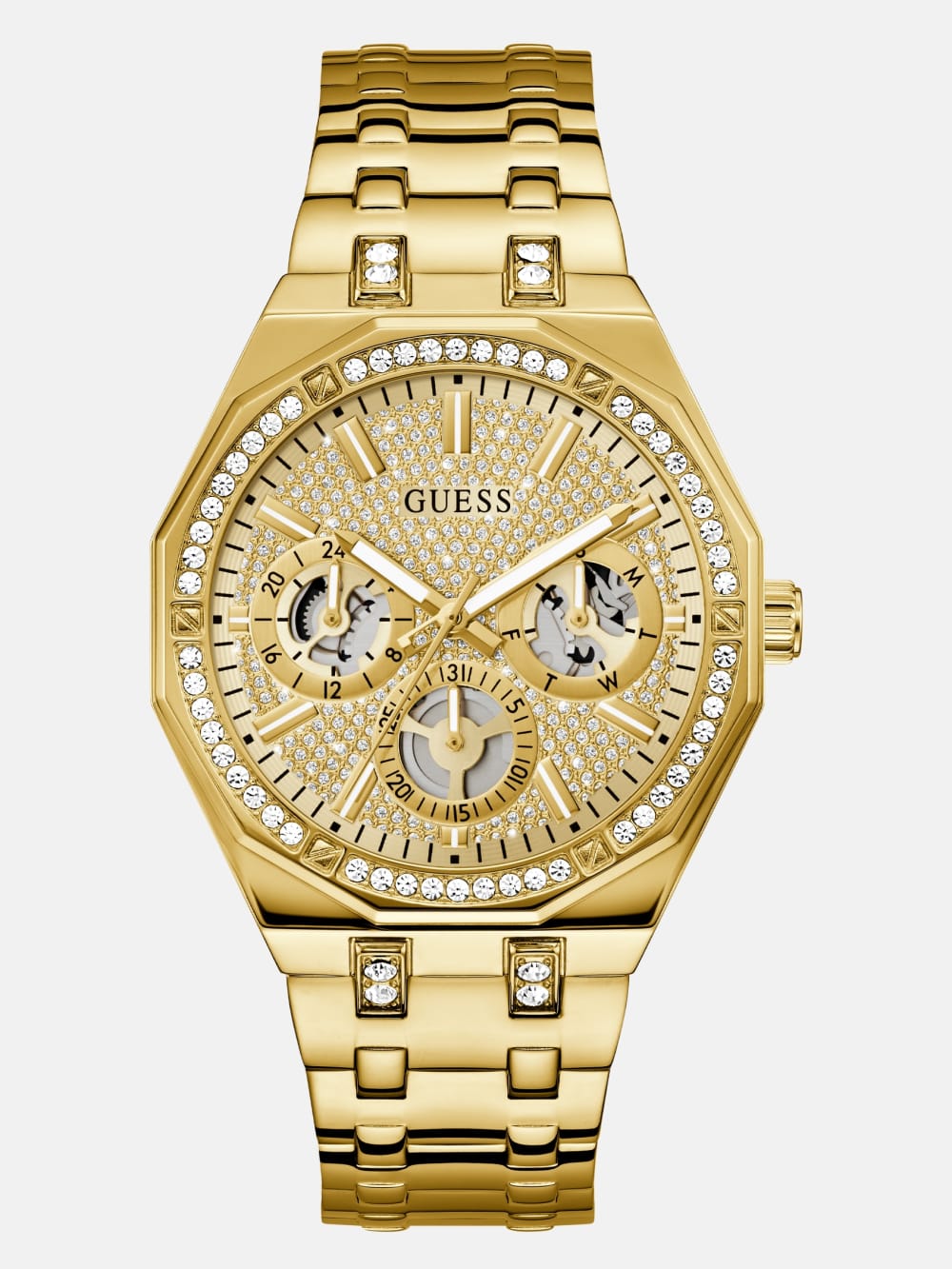 Gold-Tone Multifunction Watch - Guess