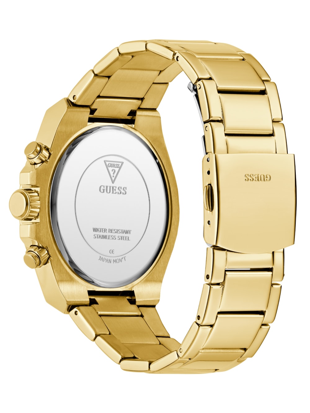 Gold-Tone Rhinestone Multifunction Watch - Guess
