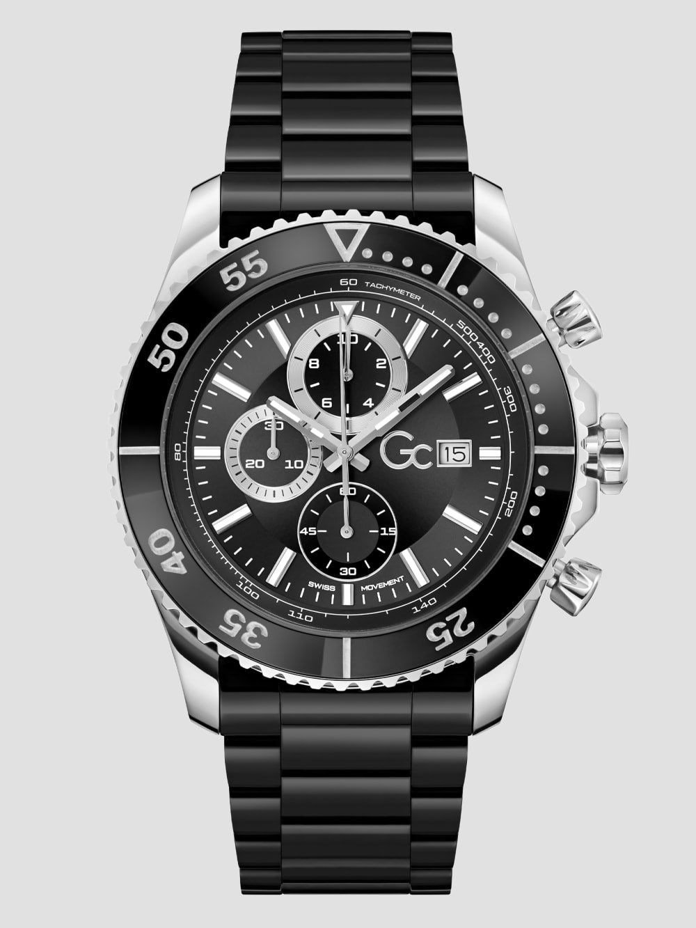 Two-Tone Multifunction Ceramic Watch - Guess