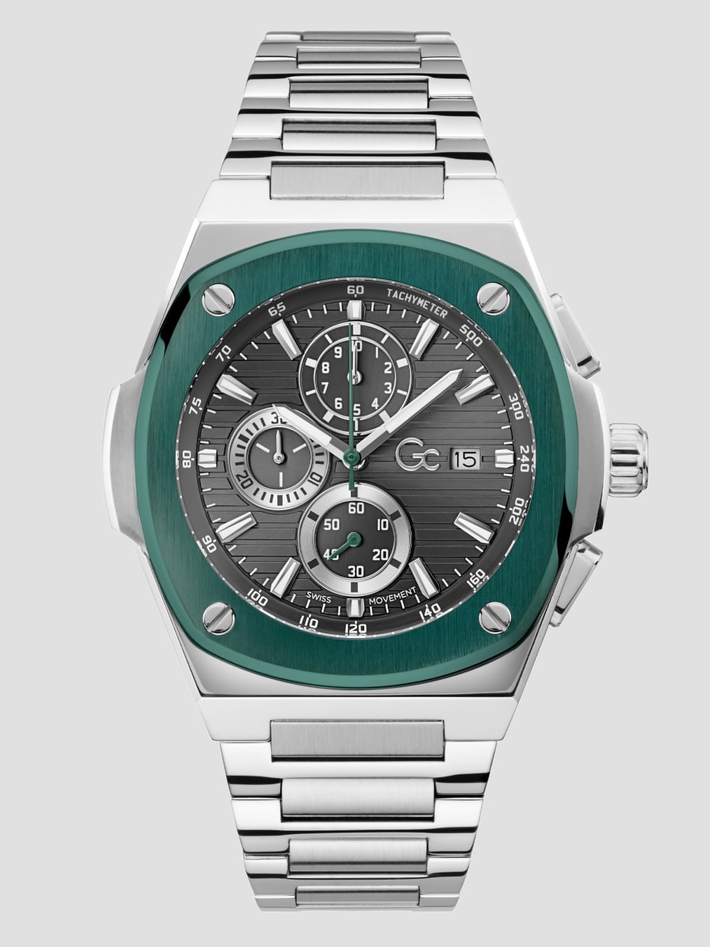 Silver-Tone Chronograph Watch - Guess